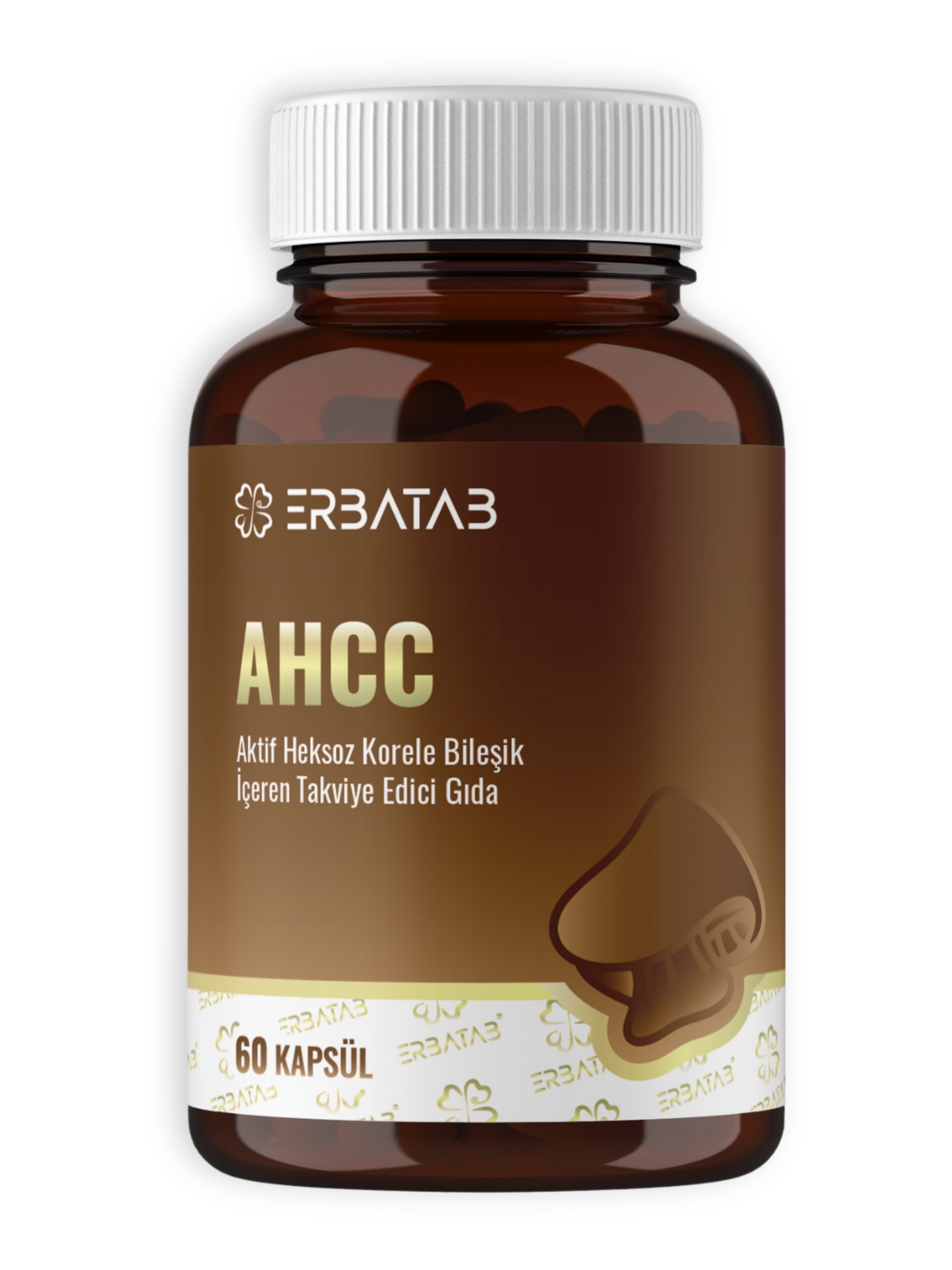 AHCC 60 Bitkisel Kapsül Shiitake Mantar Kaynaklı Takviye Edici Gıda