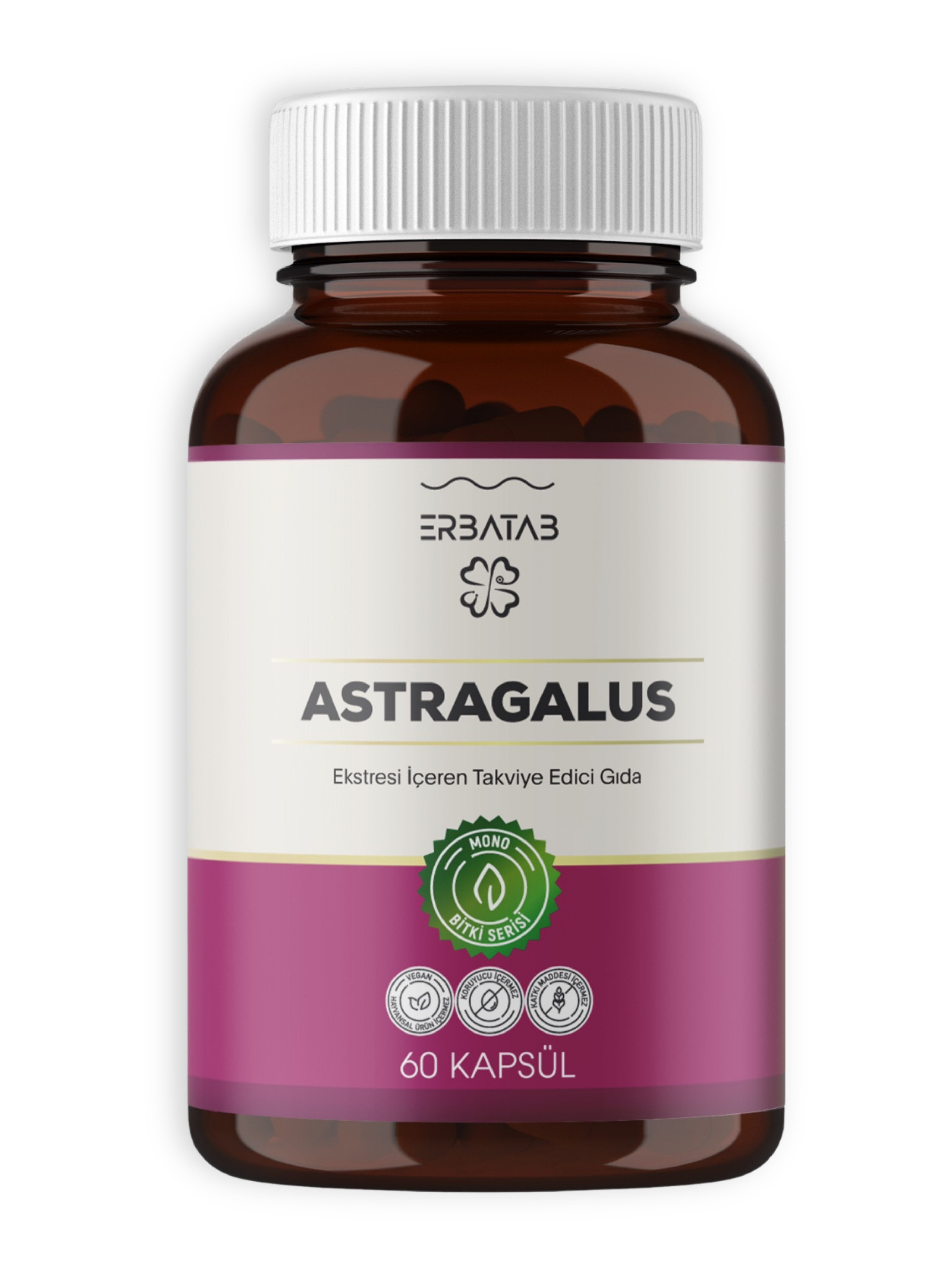 Erbatab Astragalus Çin Geveni Ekstresi 60 Kapsül