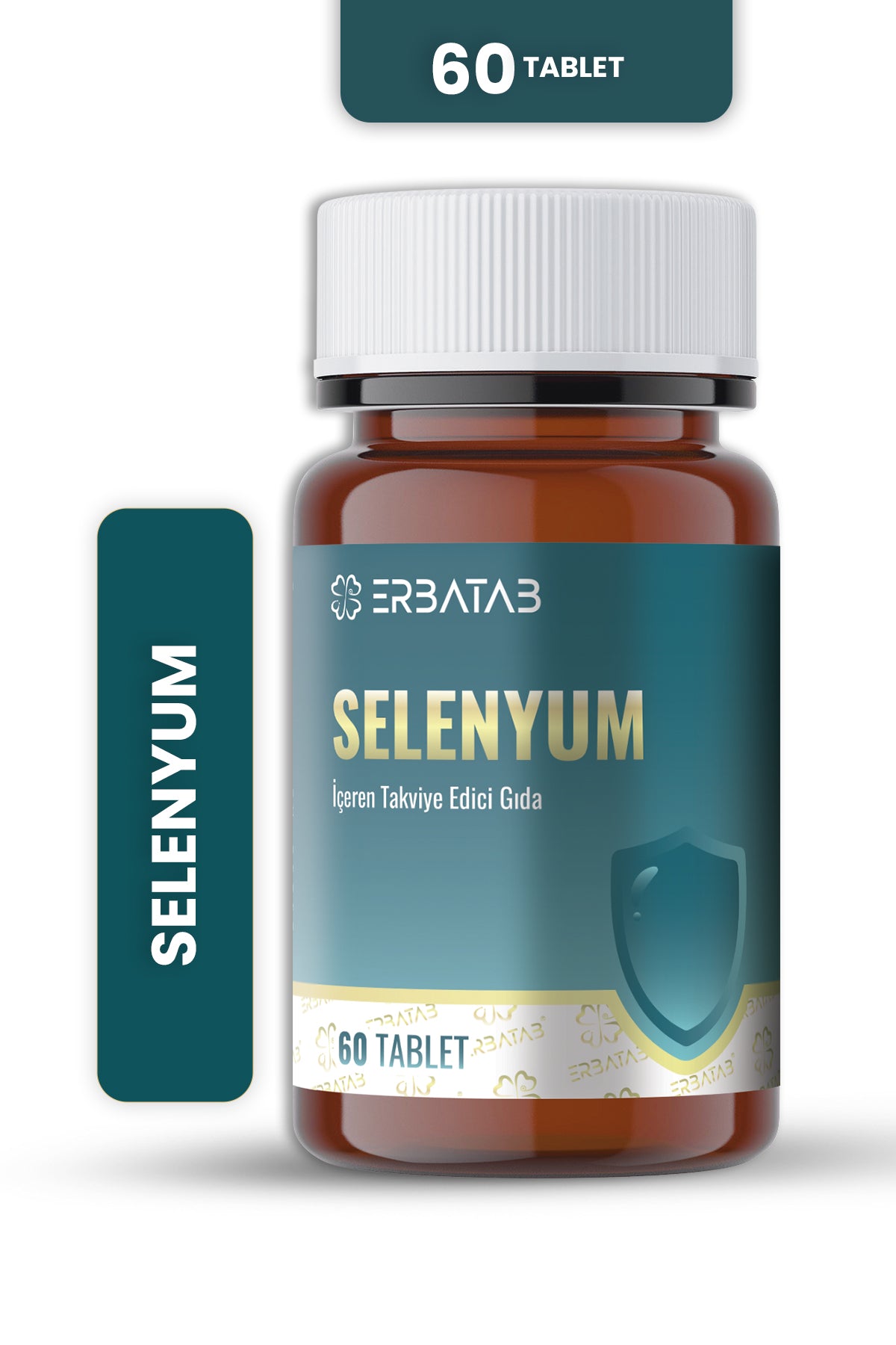 Erbatab Selenyum 200 Mcg 60 Tablet L-Selenometionin İçeren Takviye Edici Gıda