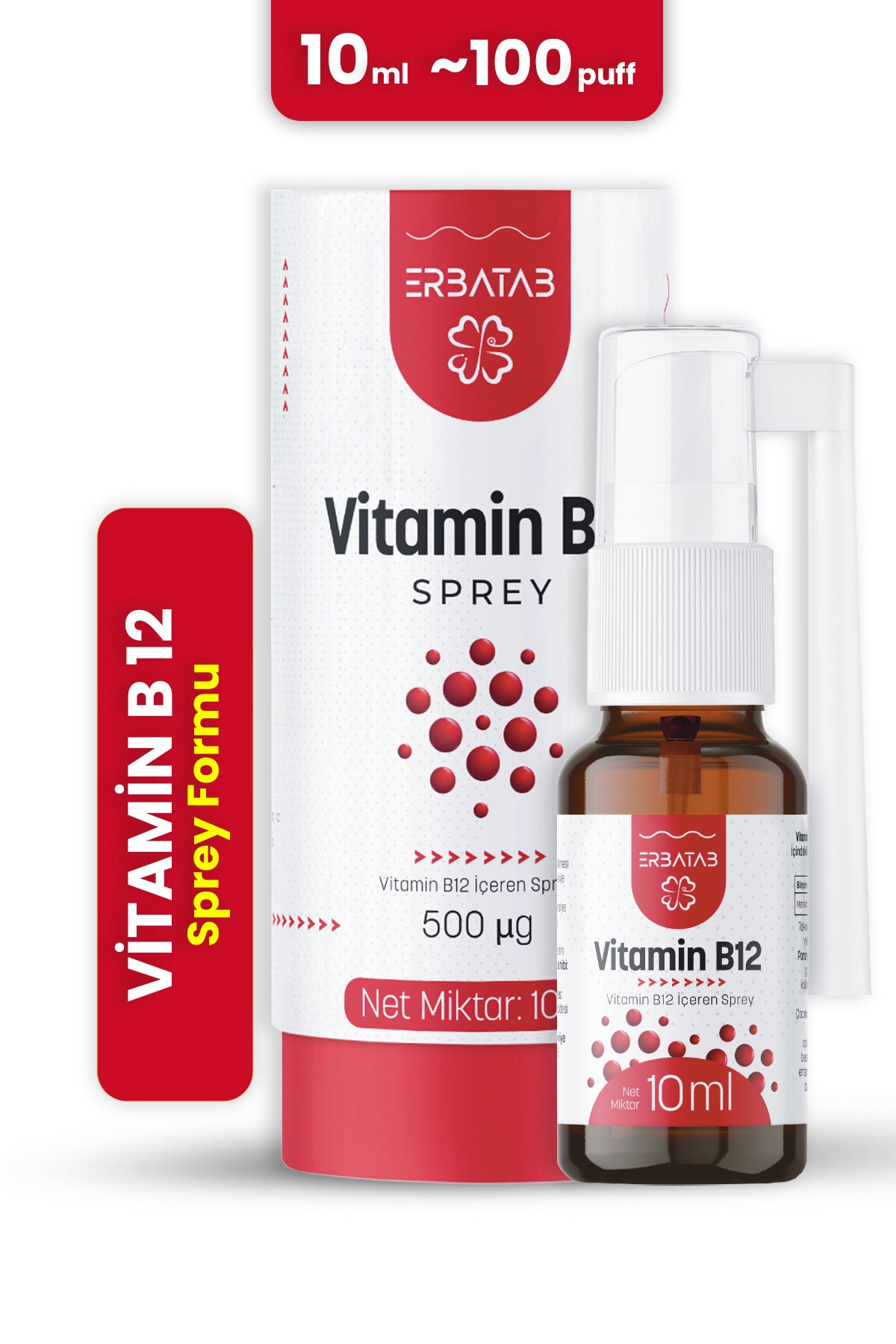 Erbatab Metilkobalamin B12 Sprey 10 ml
