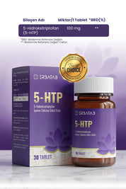Erbatab 5-HTP 100 Mg 30 Tablet 5-Hidroksitriptofan İçeren Takviye Edici Gıda