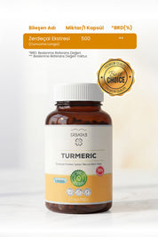 Erbatab Zerdeçal Curcumin Ekstresi 30 Kapsül Licap s®