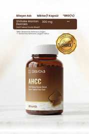 AHCC 60 Bitkisel Kapsül Shiitake Mantar Kaynaklı Takviye Edici Gıda