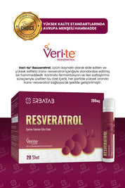 Erbatab Resveratrol Shot 200 Mg 20 Shot Ahududu Aromalı Takviye Edici Gıda