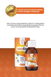 Erbatab Labex Kids Çinko Kekik Beta Glukan Karamür ver Çocuk Multivitamin Şurup 150 ML