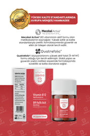 Erbatab Vitamin B12- Folik Asit B9-Metilkobalamin- Metilfolat