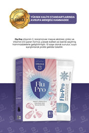 Erbatab Flu-Pro Vitamin C Vitamin D3  Çinko ve Kar amürver Ekstresi 10 Stick