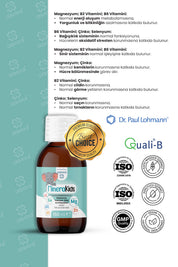 Erbatab Çocuk Multivitamin ( Magnezyum, Çinko, Sel enyum ) Minera Kids 150 ml