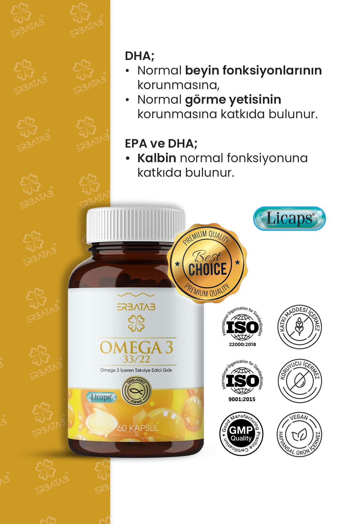 Erbatab Omega 60 Kapsül