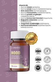 Erbatab Mood 5-HTP 30 Kapsül Passiflora, Valerian ve Melisa Ekstraktları İçeren Takviye Edici Gıda