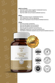 Erbatab Biotin (Çinko Çörekotu Civan Perçemi At Ku yruğu Isırgan Ekstresi) 60 Kapsül