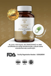 Erbatab Biotin (Çinko Çörekotu Civan Perçemi At Ku yruğu Isırgan Ekstresi) 60 Kapsül