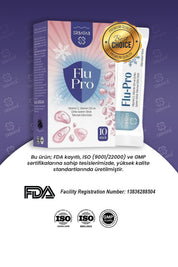 Erbatab Flu-Pro Vitamin C Vitamin D3  Çinko ve Kar amürver Ekstresi 10 Stick