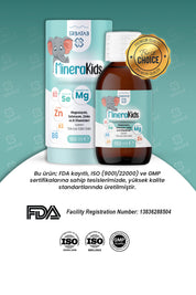 Erbatab Çocuk Multivitamin ( Magnezyum, Çinko, Sel enyum ) Minera Kids 150 ml