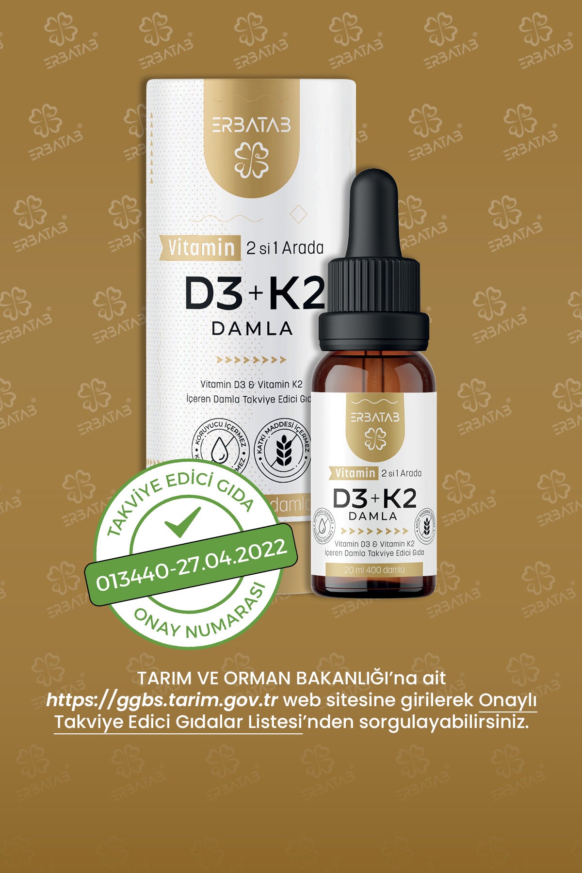 Erbatab D3 K2 20 ML