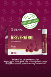 Erbatab Resveratrol Shot 200 Mg 20 Shot Ahududu Aromalı Takviye Edici Gıda