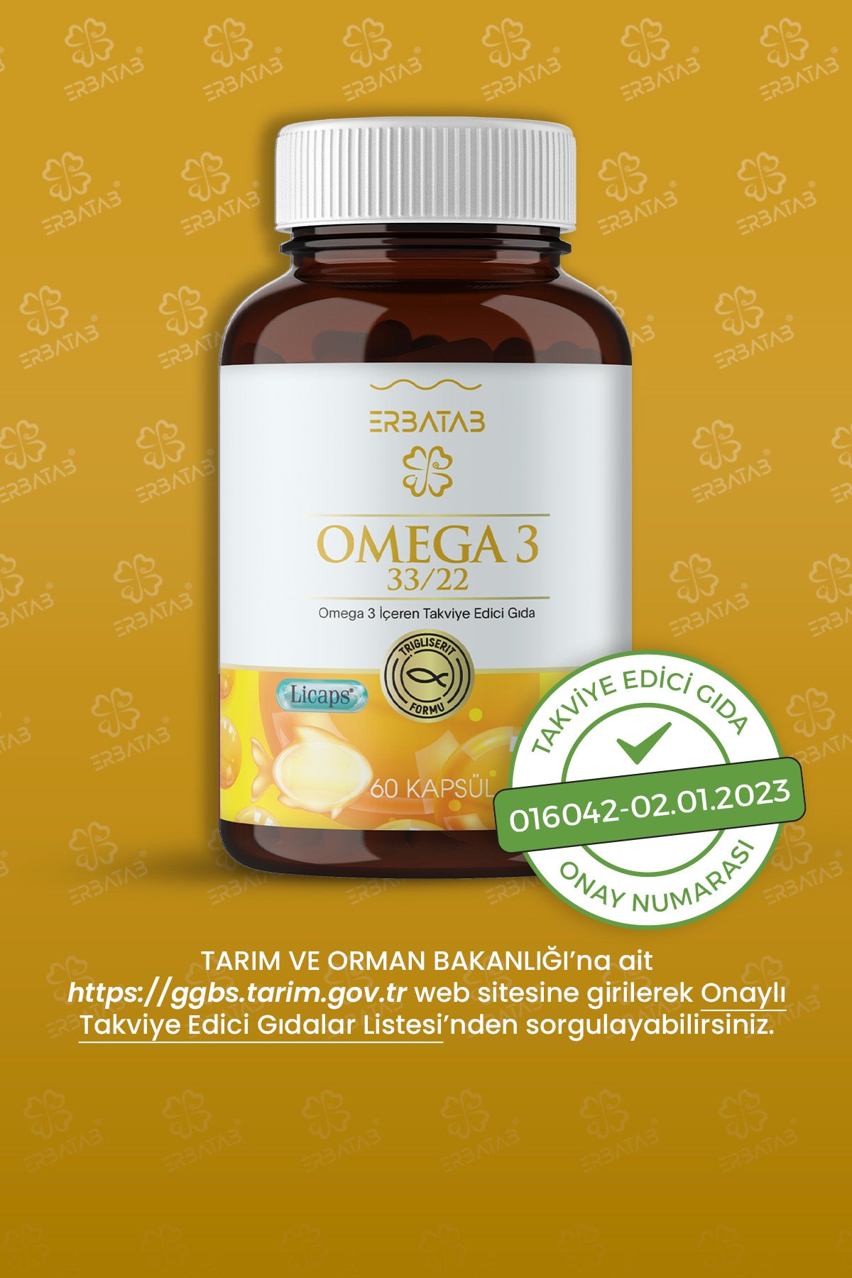 Erbatab Omega 60 Kapsül