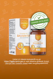 Erbatab Vitamin K2 ve Koenzim Q10 30 Kapsül