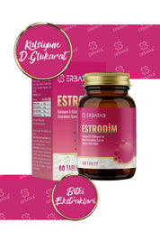 Erbatab Estrodim | 100 mg DIM | Kalsiyum D-Glukarat | Savoy Lahanası | Japon Poligonu | 60 Tablet