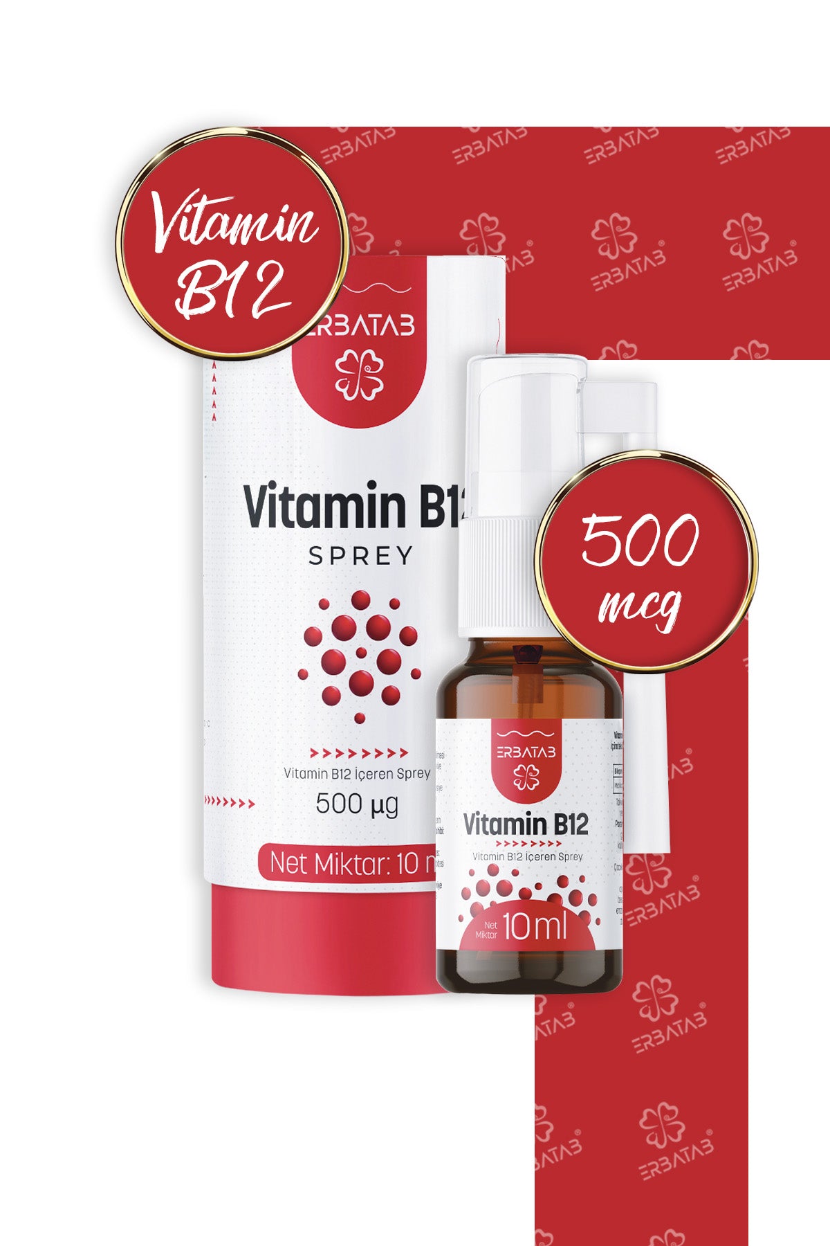 Erbatab Metilkobalamin B12 Sprey 10 ml