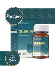 Erbatab Selenyum 200 Mcg 60 Tablet L-Selenometionin İçeren Takviye Edici Gıda
