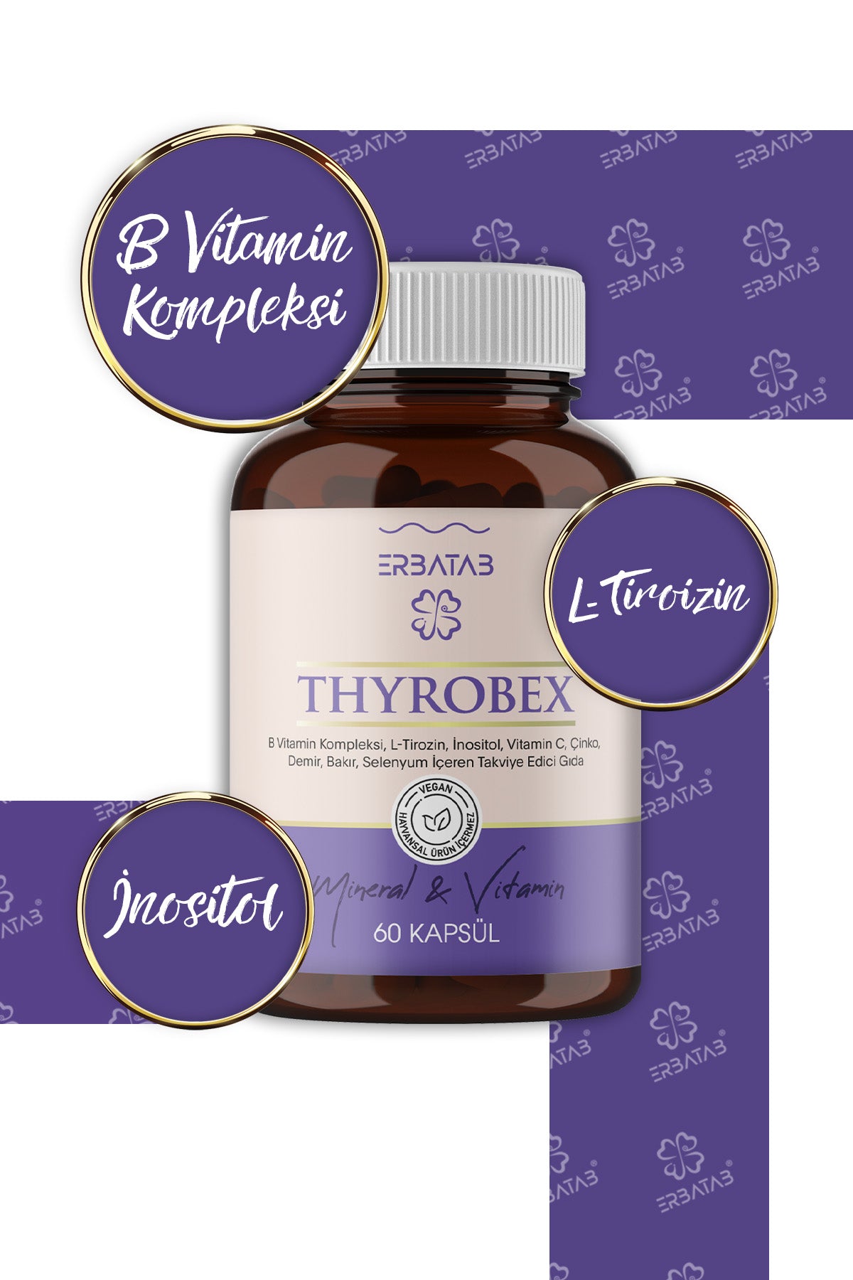 Erbatab Thyrobex Multivitamin 60 Kapsül