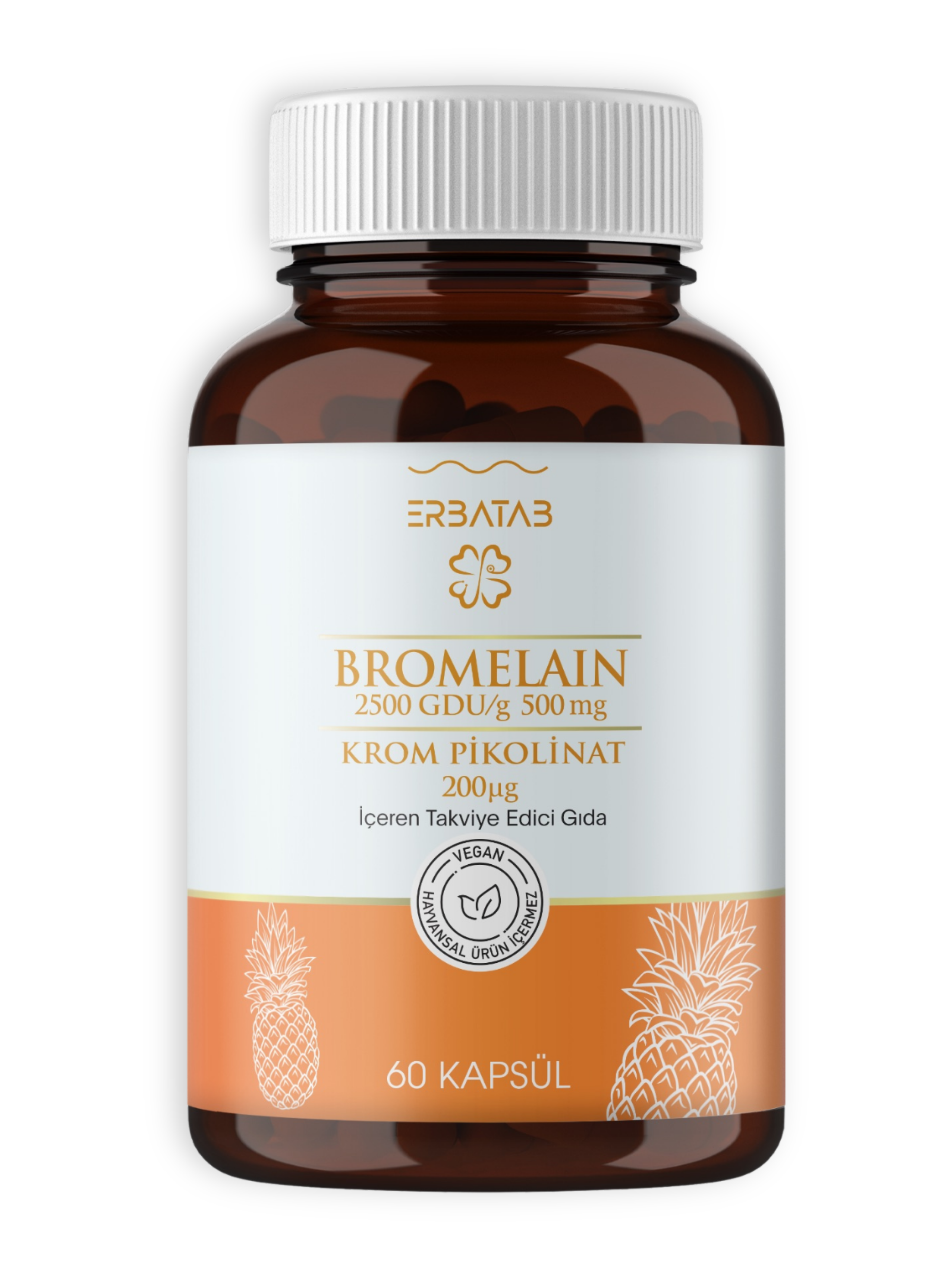 Erbatab Bromelain Krompikolinat 60 Kapsül