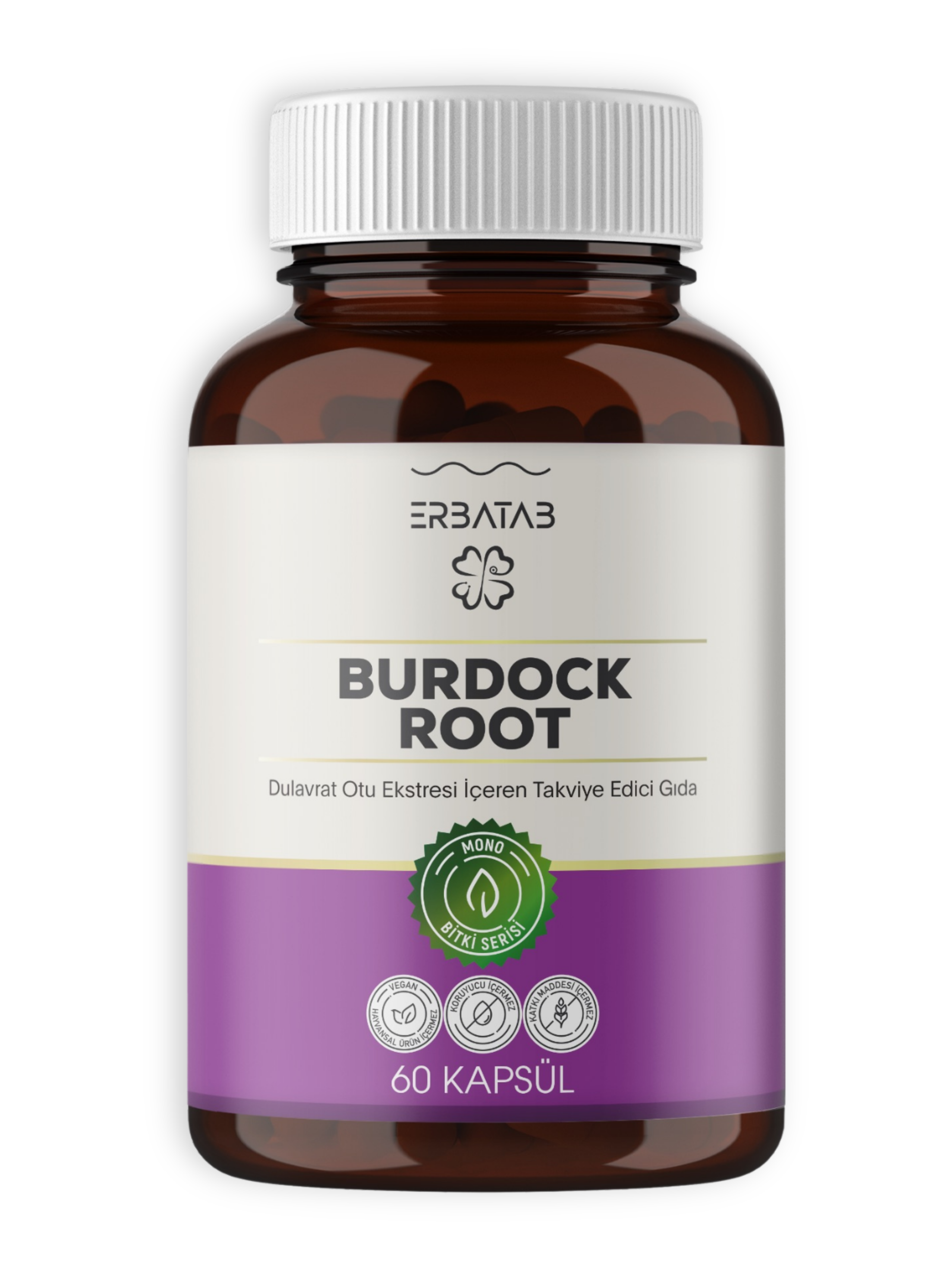 Erbatab Burdock Root Dulavrat Otu Ekstresi 60 Kaps ül