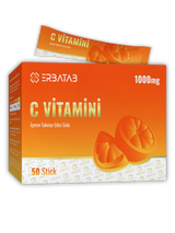 Erbatab C Vitamini 1000 Mg 50 Stick Saşe Askorbik Asit İçeren Takviye Edici Gıda