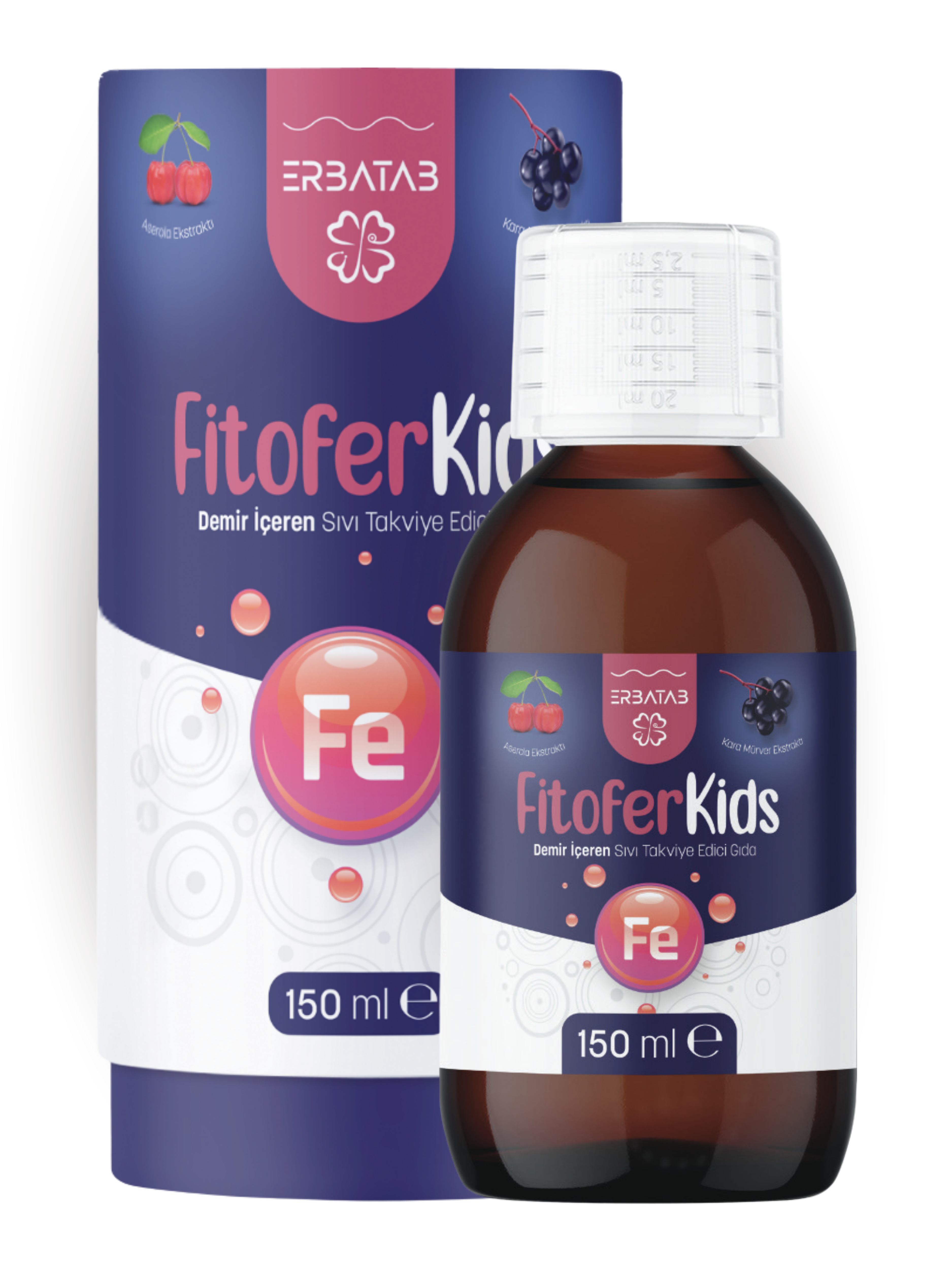 Erbatab Fitofer Kids Çocuk Demir Takviyesi 150 ML