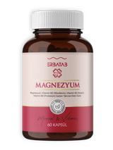 Erbatab Magnezyum 3 lü Form (Bisglisinat, Sitrat,  Malat) & Vitamin B2 , B3 , B6 - 60 Kapsül