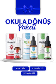 Erbatab Okula Dönüş Paketi ( Vitamin D3 Kids, Vita 12, Alg Yağı Omega-3)