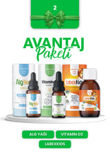 Erbatab Avantaj Paketi 2 (Labex Multivitamin, D3 K ids, Alg Yağı Omega)