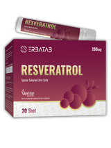 Erbatab Resveratrol Shot 200 Mg 20 Shot Ahududu Aromalı Takviye Edici Gıda