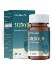Erbatab Selenyum 200 Mcg 60 Tablet L-Selenometionin İçeren Takviye Edici Gıda