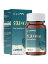 Erbatab Selenyum 200 Mcg 60 Tablet L-Selenometionin İçeren Takviye Edici Gıda