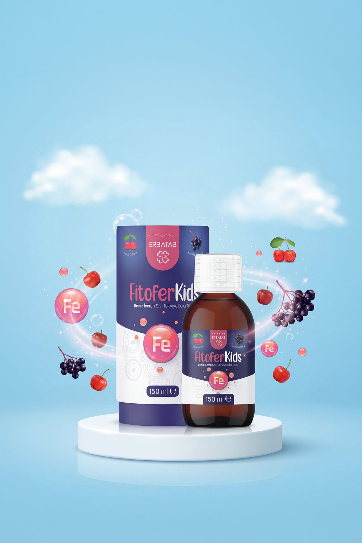 Erbatab Fitofer Kids Çocuk Demir Takviyesi 150 ML