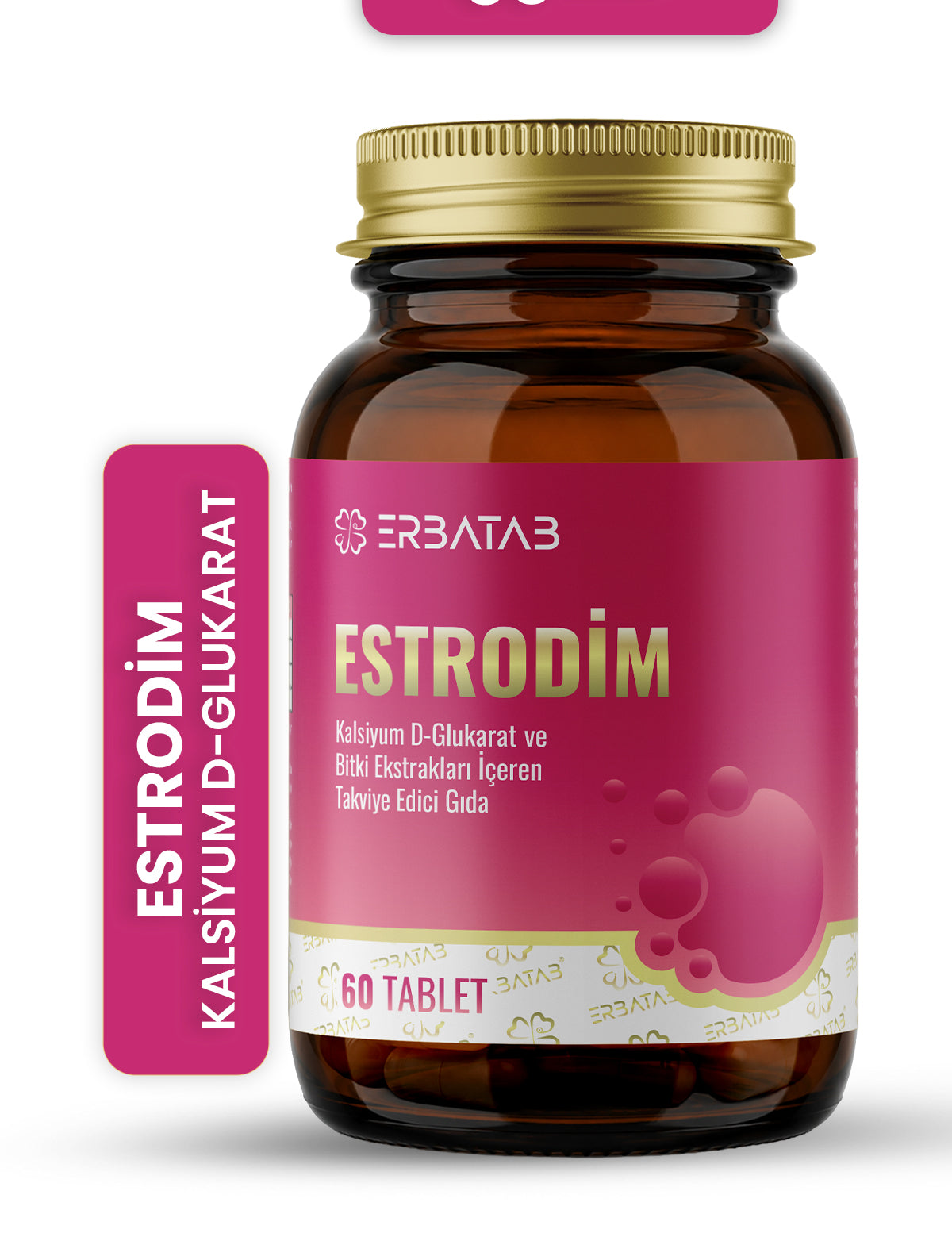 Erbatab Estrodim | 100 mg DIM | Kalsiyum D-Glukarat | Savoy Lahanası | Japon Poligonu | 60 Tablet