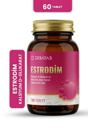 Erbatab Estrodim | 100 mg DIM | Kalsiyum D-Glukarat | Savoy Lahanası | Japon Poligonu | 60 Tablet