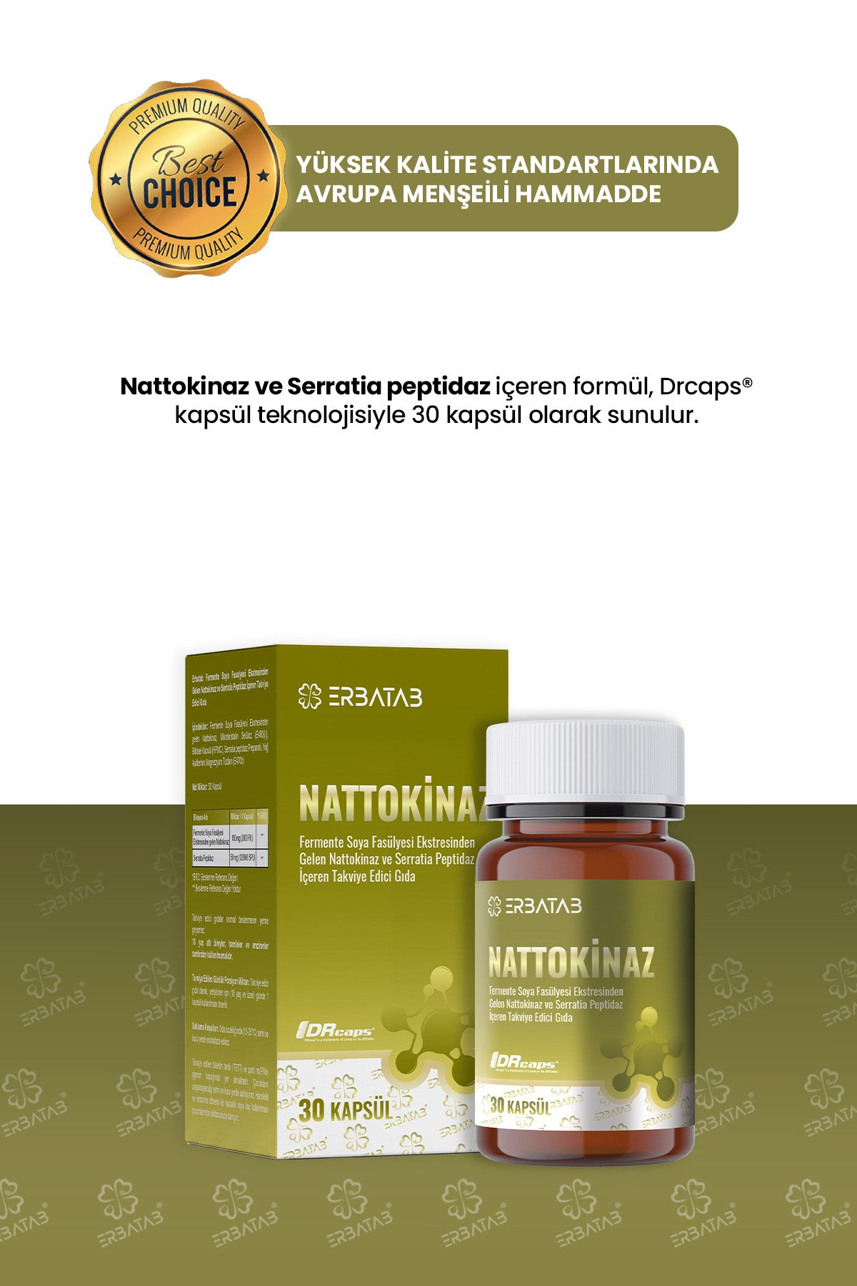 Erbatab Nattokinaz Takviye Edici Gıda