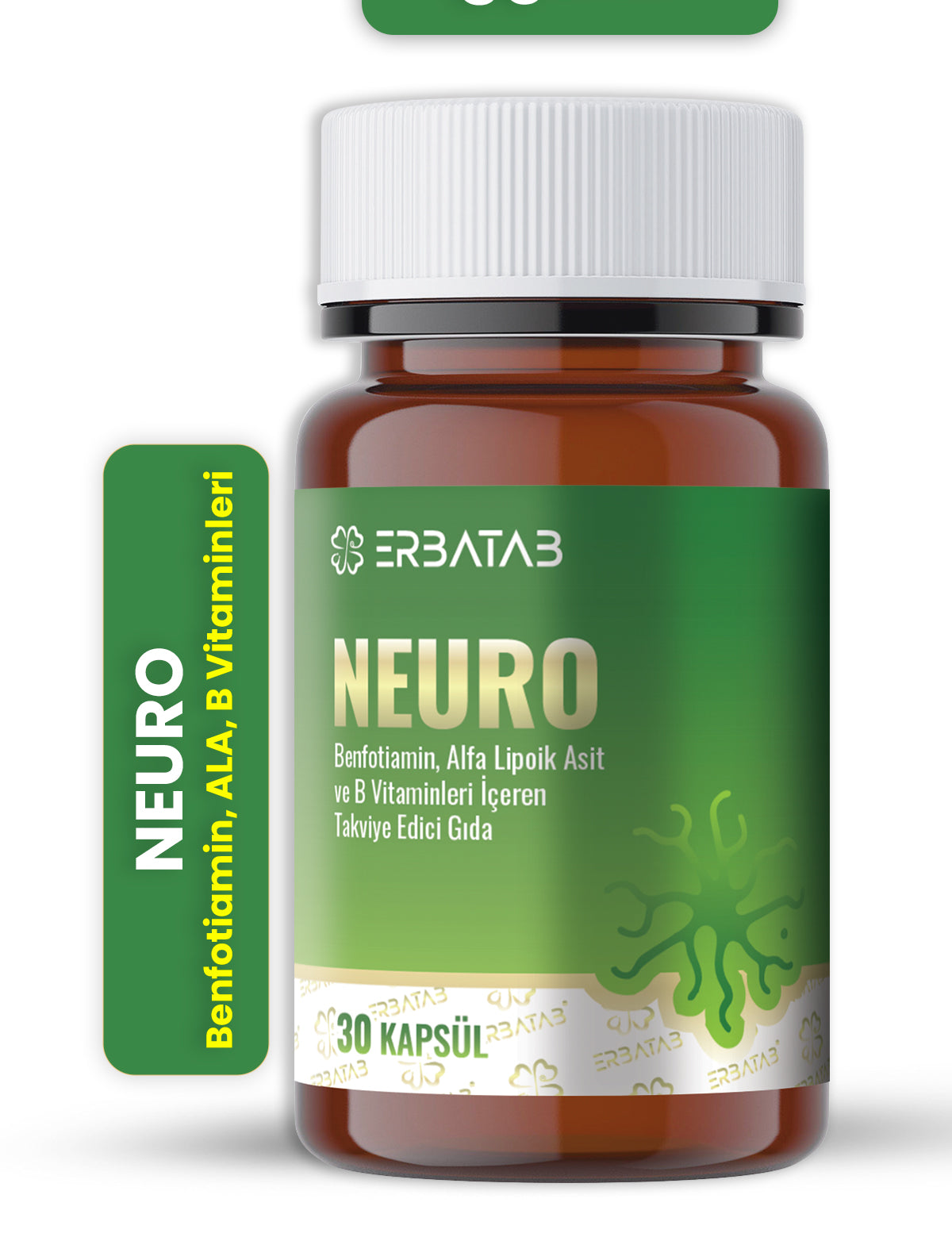 Erbatab Neuro  B Vitaminleri İçeren Takviye Edici Gıda – 30 Kapsül