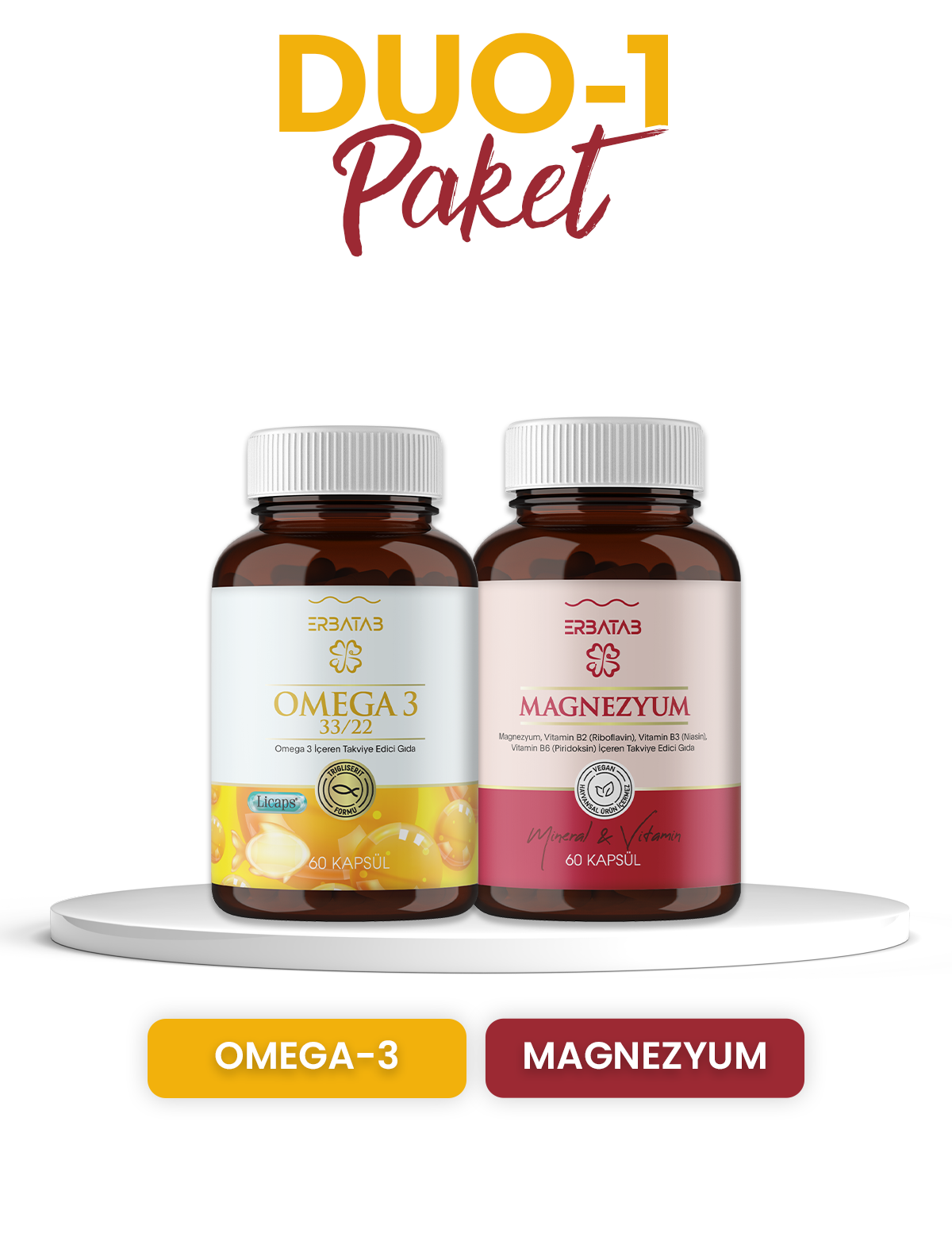 Duo Paketi 1 Omega-Magnezyum