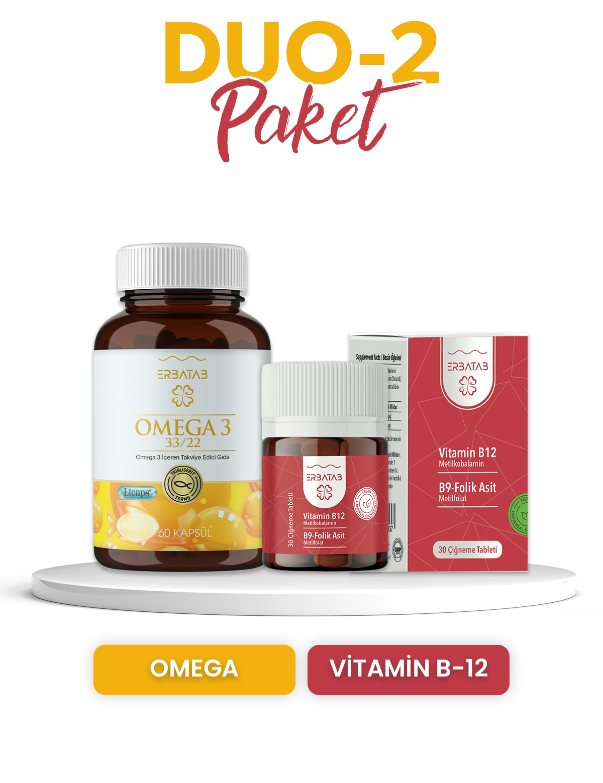Erbatab Duo Paketi 1 Omega-Magnezyum