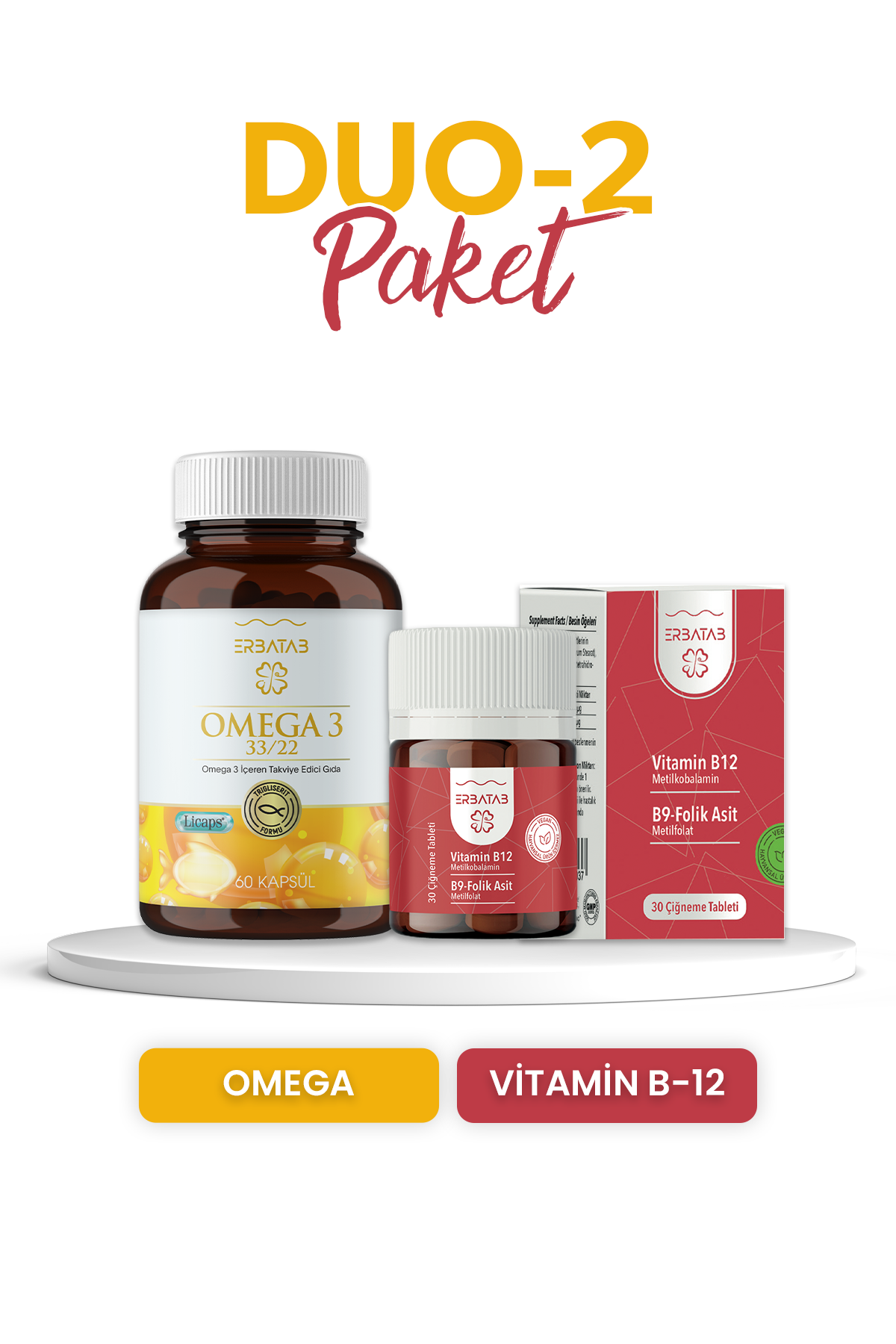 Erbatab Duo Paketi 1 Omega-Magnezyum